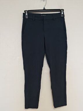 Liverpool Navy Stretch Knit Slim Leg Trousers Size 2/26
